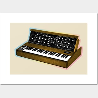 Analog Synthesizer 8bit Retro Artwork Design Posters and Art